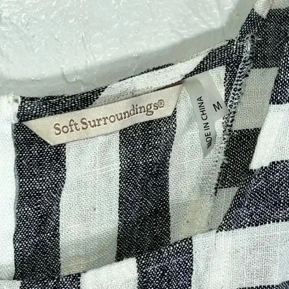 Soft Surroundings Sunset Park Tunic Linen Blend Medium - Picture 5 of 6